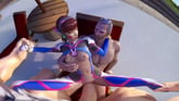 dVa double Penetration in CGI VR Porn VR porn video from Lewd FRAGGY
