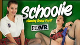 Tindra Frost is a college graduate and she is horny VR porn video from StockingsVR
