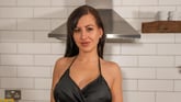 Sexy Tindra waiting to get nailed in her kitchen VR porn video from WankitNowVR
