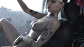 Judy Alvarez masturbating in DeLorean - Parody Crossover Cyberpunk 2077 and Back to the Future - Back to The 2076 VR porn video from VReal 18K
