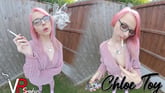 Chloe Toy – Smoking in the Garden VR porn video from VR Smokers