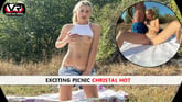 Exciting Picnic Christal Hot VR porn video from European Models VR