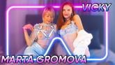 Fun Before New Year: Celebration with Blonde and Brunette VR porn video from Dreamcam 