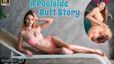 Leya Desantis - A Poolside Butt Story VR porn video from VRoomed
