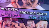 Nelly Kent Sasha Rose, Raul Costa and Angelika Grays: live show Part 2 VR porn video from Dreamcam