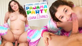 Pajama Party with Leana Lovings VR porn video from PornCornVR