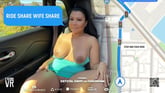 Ride Share Wife Share VR porn video from FBOMB VR