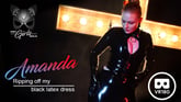 Ripping Off My Black Latex Dress VR porn video from KinkyGirlsBerlin