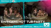 Swingers Hot Tub Party VR porn video from Peeping Thom