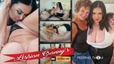 Two Lesbian Granny Tease VR porn video from Peeping Thom