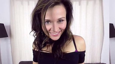 Niki Sweet is on your sofa, naked and so horny VR porn video from CzechVR studio