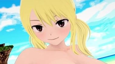 Woah, slow down, Lucy Heartfilia - ur giving us big bulges! VR porn video from SphereWorld studio