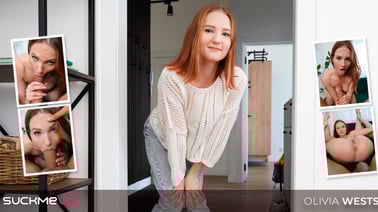 Adorable Ginger Olivia Westsun Has A Blast In Her First Porn Scene VR porn video from Suck Me VR studio