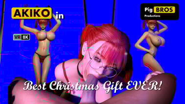 Akiko – Best Christmas Gift EVER! – 8K [Passthrough] VR porn video from Pig Bros Productions studio