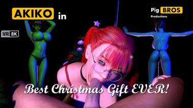 Akiko - Best Christmas Gift Ever! - 8K VR porn video from Pig Bros Productions studio