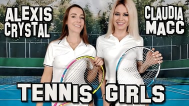 Alexis Crystal and Claudia Macc: Tennis Girls VR porn video from POV Central VR studio