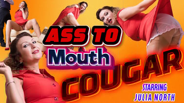 Ass To Mouth Cougar VR porn video from StockingsVR studio