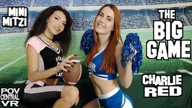 Charlie Red and Mini Mitzi: The Big Game VR porn video from POV Central VR studio
