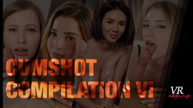 Cumshot Compilation VI VR porn video from VRedging studio