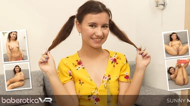 Cute And Tiny Teen Sunny May Wants To Be A Pornstar VR porn video from Baberotica VR studio