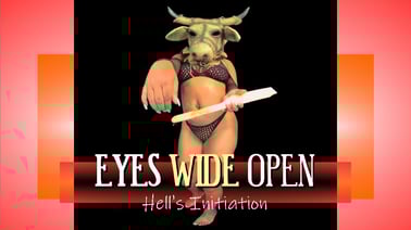 Eyes Wide Open - Hell's Initiation - MILF Domination & «P» Submission [Passthrough] VR porn video from Ebony VR Solo's studio