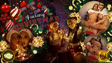 Fucking Christmas VR porn video from Squeeze VR studio