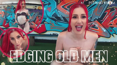 Gigi Rouge - Edging Old Men VR porn video from Peeping Thom studio