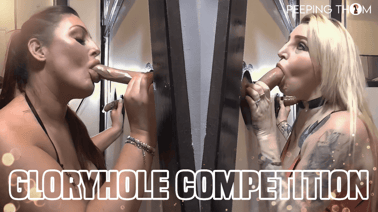 Gloryhole Competition - Loula Vs Crystal Full Scene VR porn video from Peeping Thom studio
