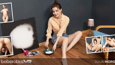 Julia Morozzi Is A Horny Artist VR porn video from Baberotica VR studio