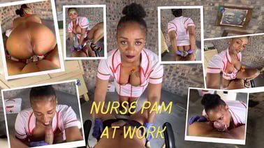 Nurse Pam at hard at work VR porn video from April Movie Productions studio