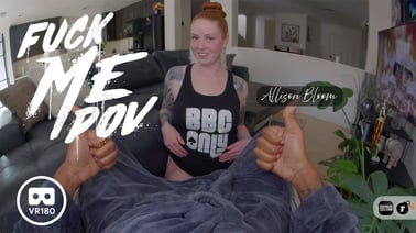 Pov Fuck Me Allison Bloom VR porn video from FBOMB VR studio