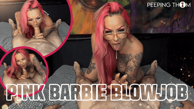 Sammie Thomas - Pink Barbie Blowjob VR porn video from Peeping Thom studio