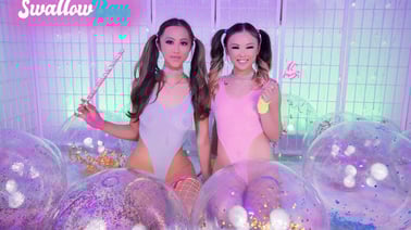 The Macarons of hotties Lulu Chu and Alexia Anders VR porn video from SwallowBay studio