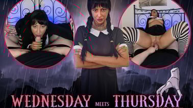 Wednesday Meets Thursday VR porn video from Peeping Thom studio