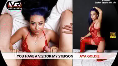 You Have a Visitor My Stepson Aya Goldie VR porn video from European Models VR studio
